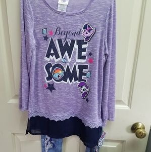 My Little Pony sweater and legging set 10-12